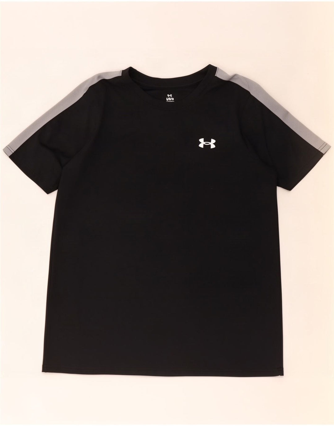 Under Armour Hombre Camiseta Top Large Negro Colorblock Poliéster