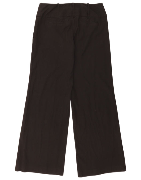 Oasis Pantalones chinos de pierna ancha para mujer UK 10 Small W30 L31 Poliéster negro