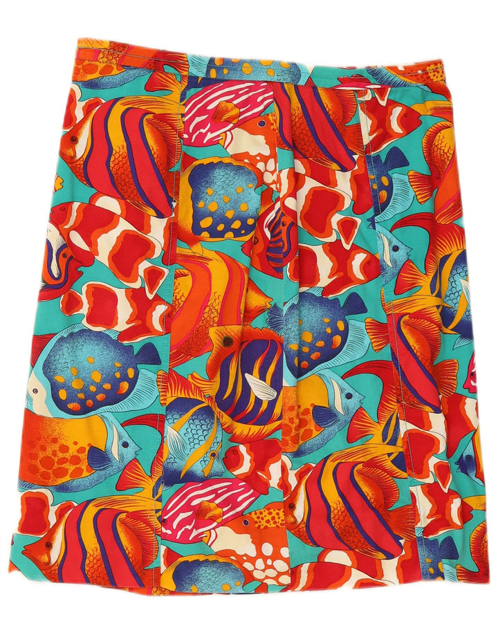 MAX MARA Falda recta de fin de semana para mujer UK 14 Large W30 Multicolor