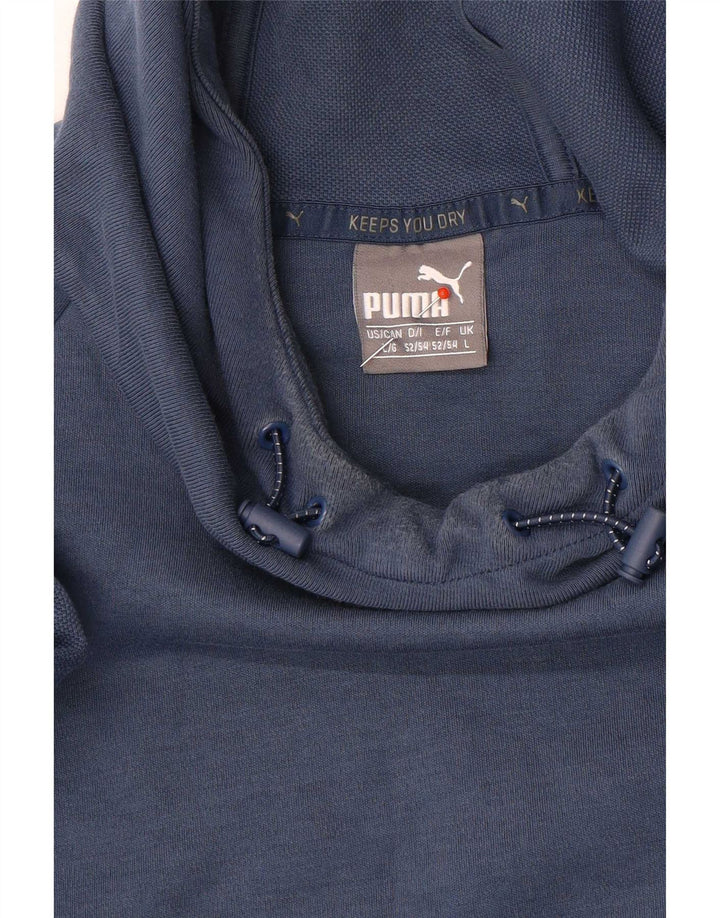 Puma - Sudadera con capucha para hombre, talla grande, color azul