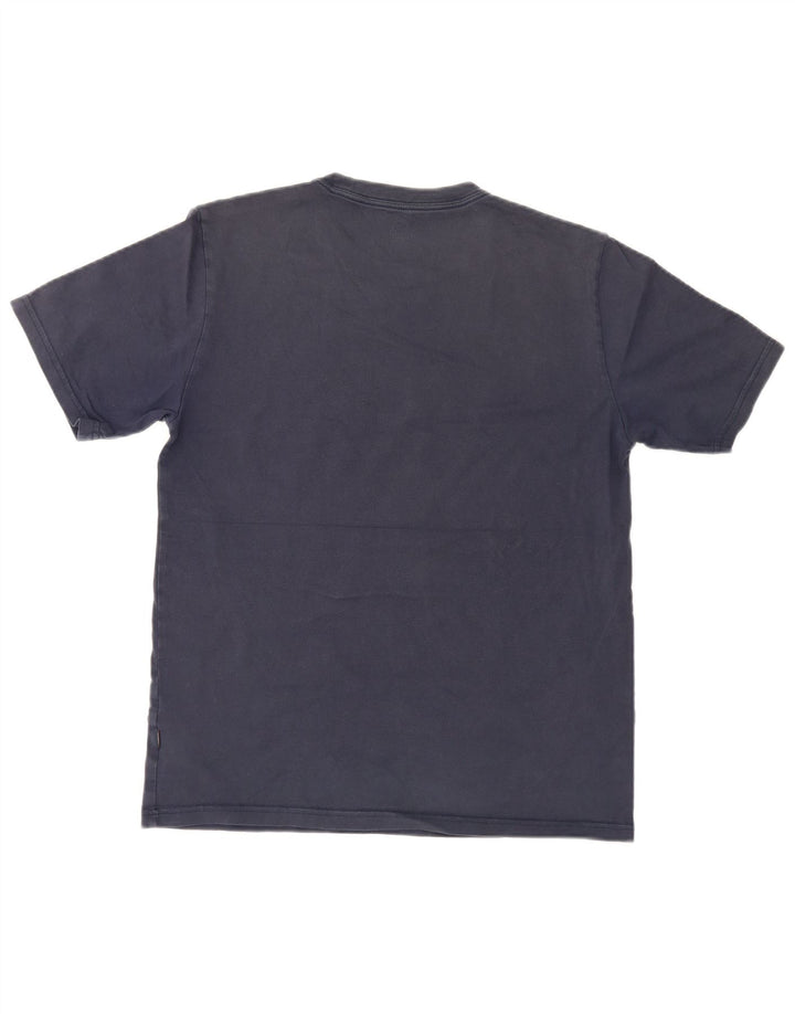 Converse Hombre Camiseta Gráfica Top Medio Azul Marino Algodón