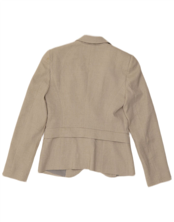 Emporio Armani Chaqueta tipo blazer de 2 botones para mujer IT 40 Poliéster gris pequeño