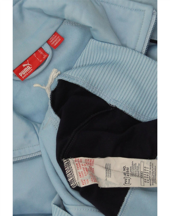 PUMA Chaqueta de chándal para niño 13-14 años Poliéster color block azul