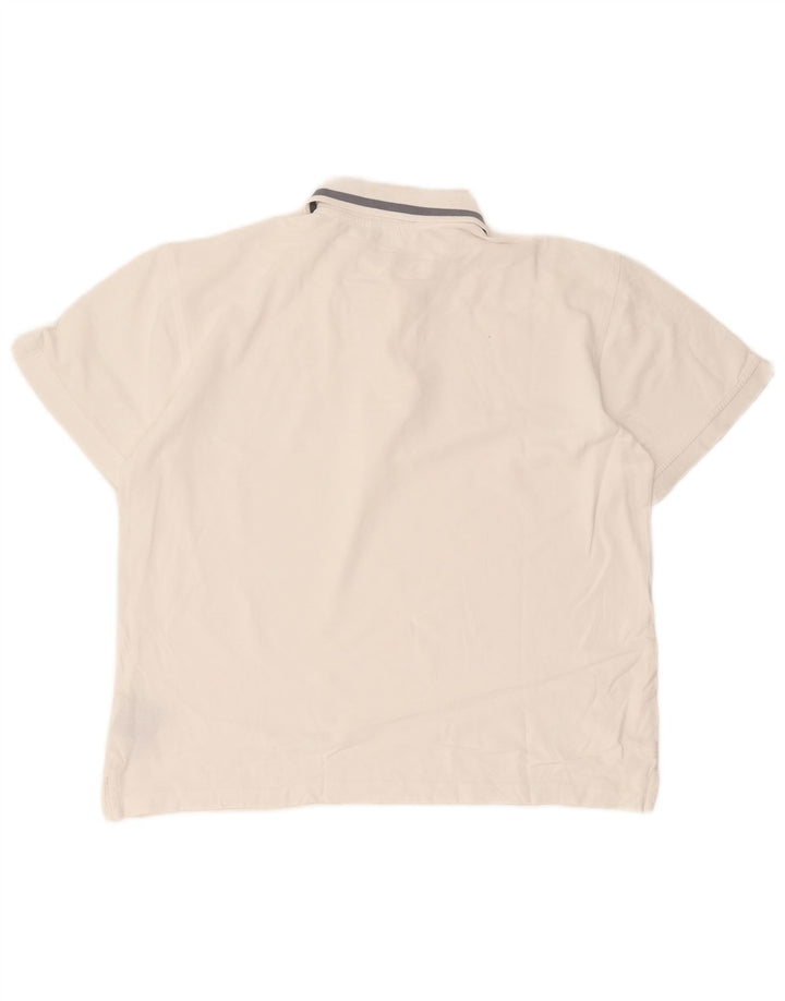 Diadora Polo Hombre Grande Blanco Algodón