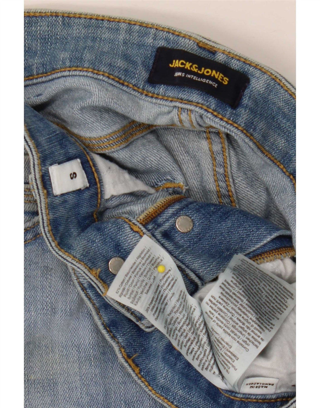 Jack & Jones Mens Shorts De Mezclilla Pequeño W29 Algodón Azul