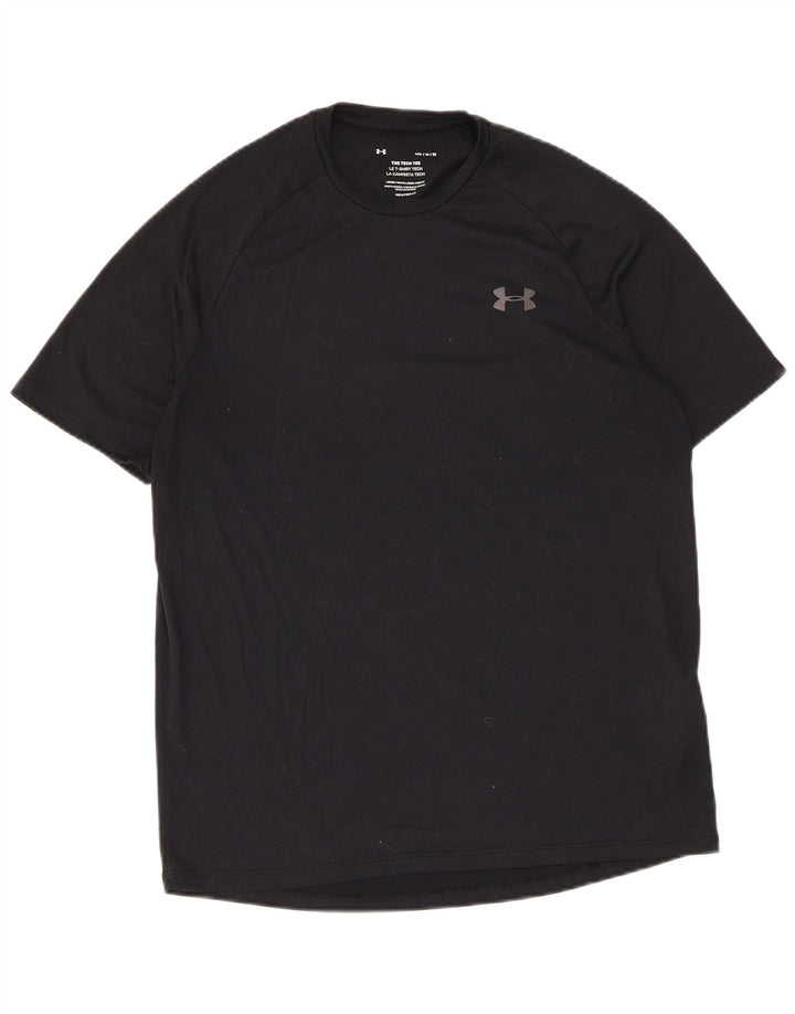 Under Armour Camiseta Heat Gear para hombre Top Mediano Poliéster negro