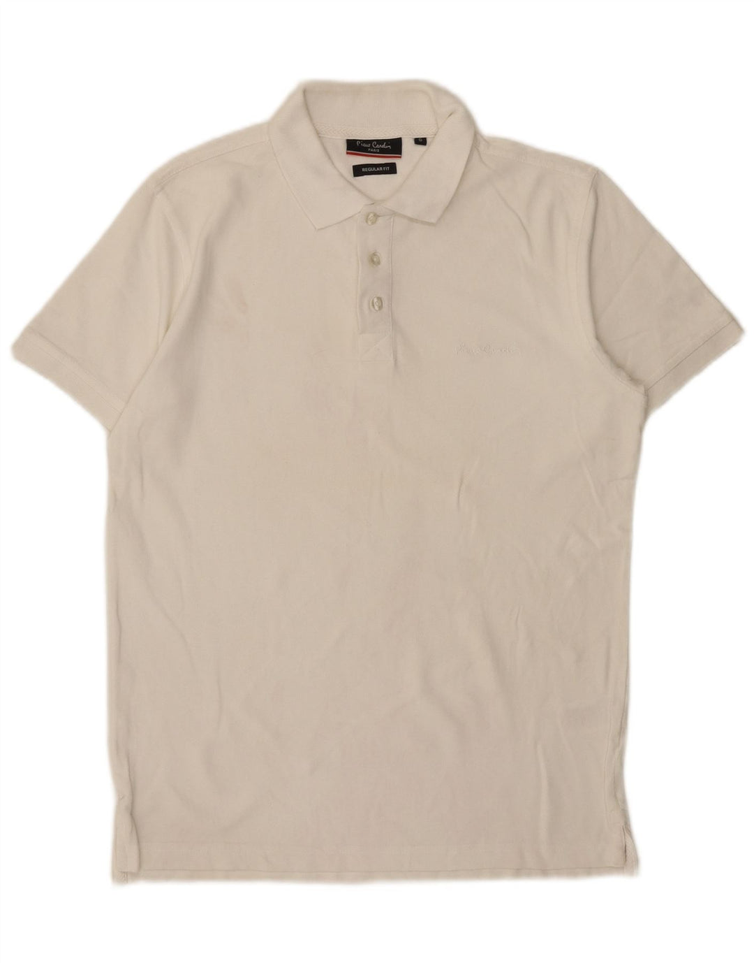 Pierre Cardin Polo De Corte Regular Para Hombre Pequeño Algodón Blanco