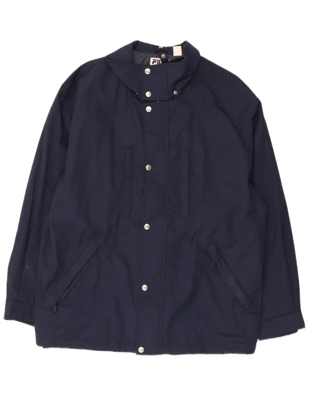FILA Chaqueta impermeable para hombre IT 50 Large Poliéster azul marino