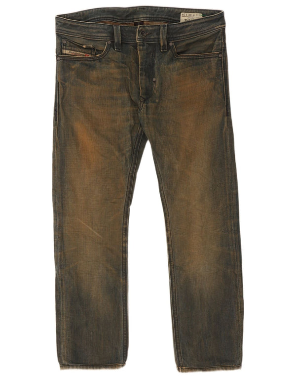 Diesel Hombre Thanaz Vaqueros Rectos W30 L27 Algodón Azul