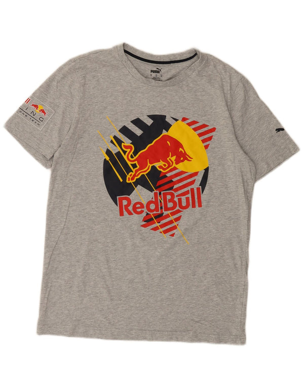 Camiseta Puma Red Bull Graphic para hombre Top gris medio moteado