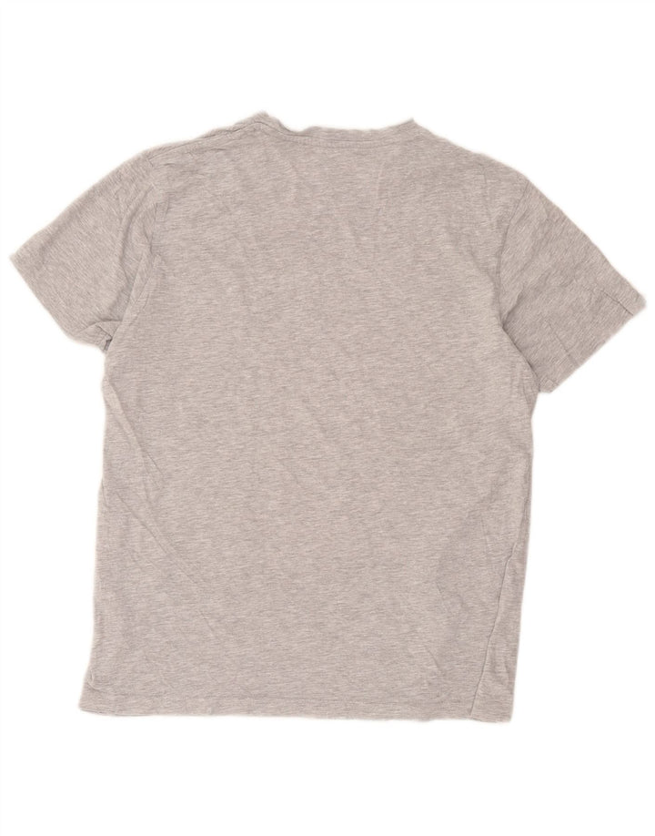 Billabong Hombre Camiseta Gráfica Top Algodón Moteado Gris Medio