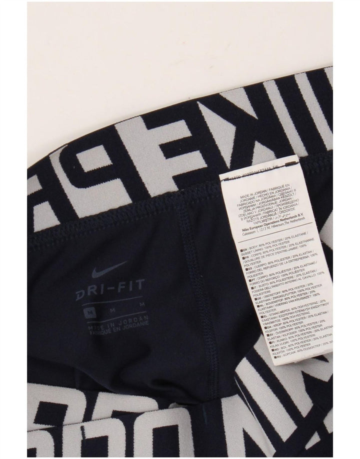Nike Leggings Dri Fit Graphic para mujer UK 44 Mediano Azul marino Poliéster