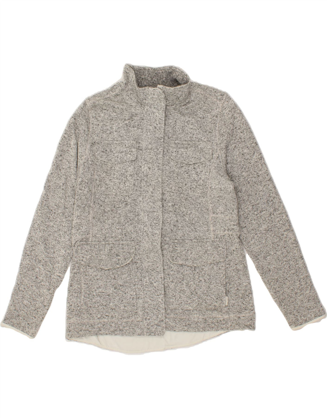 EDDIE BAUER Womens Tracksuit Top Jacket UK 16 Large Grey Polyester Vintage Eddie Bauer and Second-Hand Eddie Bauer from Messina Hembry 