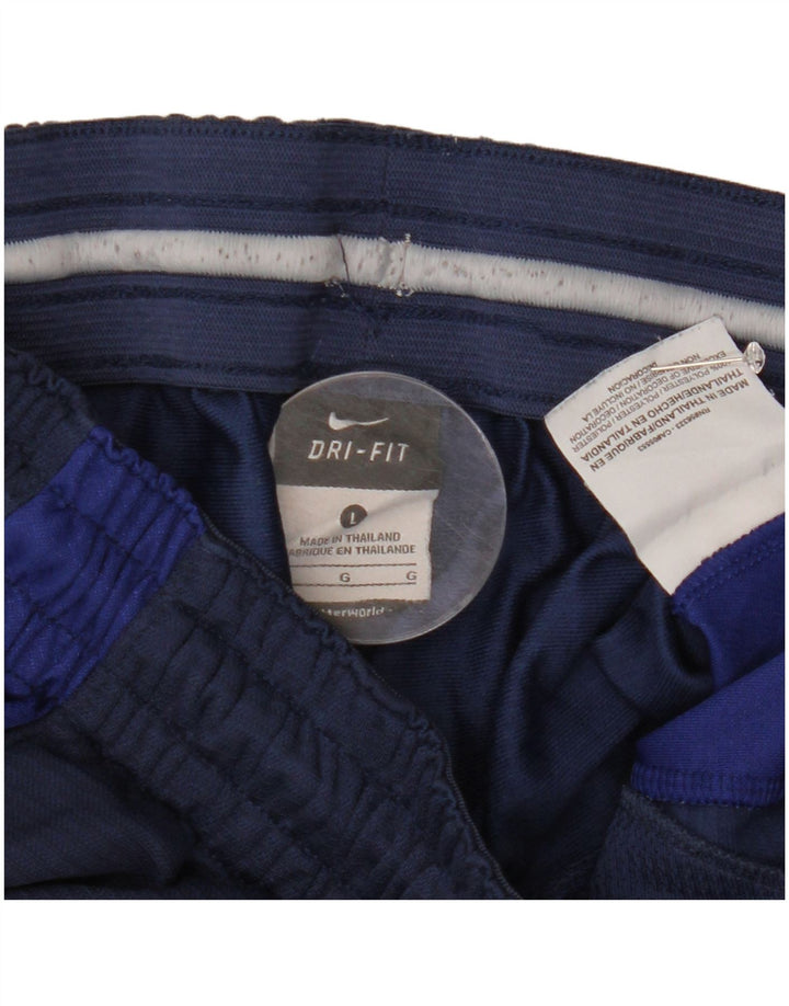 Nike - Pantalones cortos deportivos Dri Fit para hombre, poliéster, color azul marino, talla grande