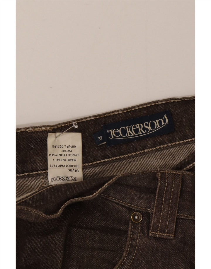 Jeckerson Jeans ajustados para hombre W32 L34 Algodón marrón