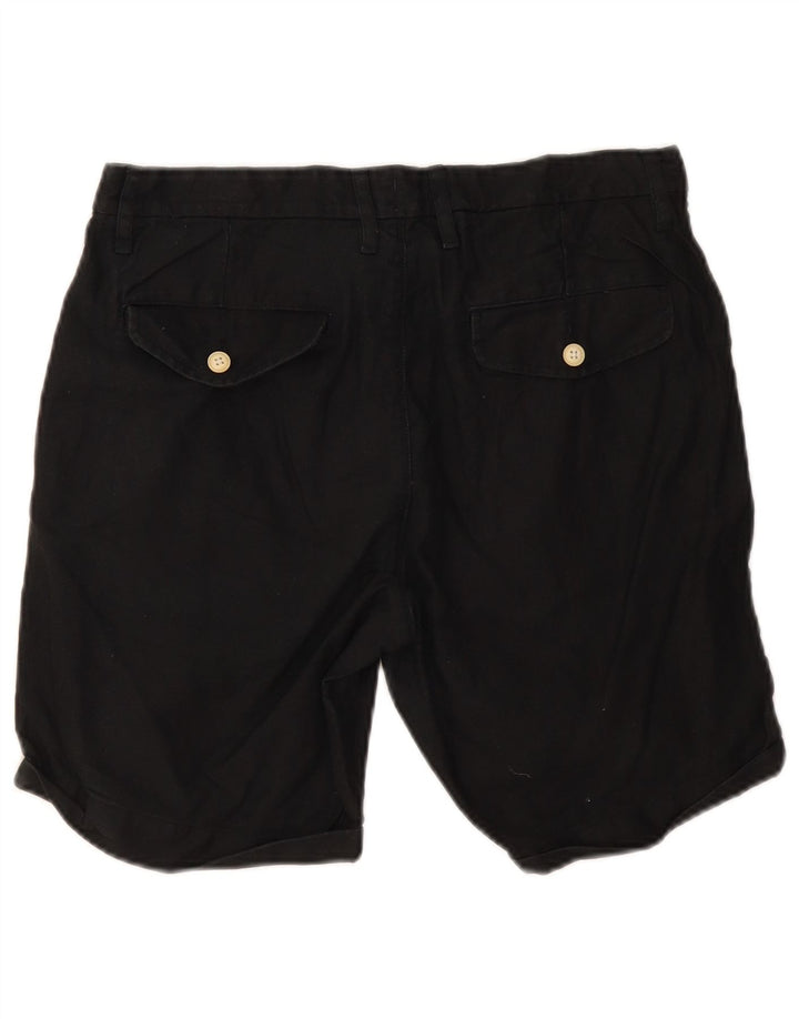 Pantalones cortos chinos Izod para hombre W32 Algodón negro mediano