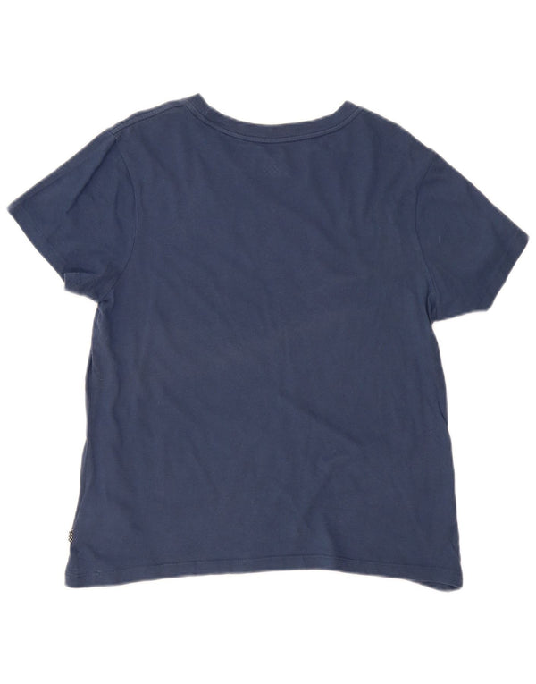 Vans Camiseta gráfica para mujer Top UK 46 Large Azul marino Algodón
