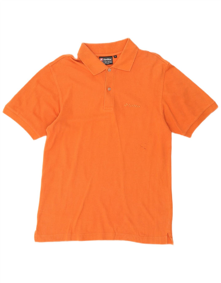 Polo Lotto Hombre Algodón Naranja Medio
