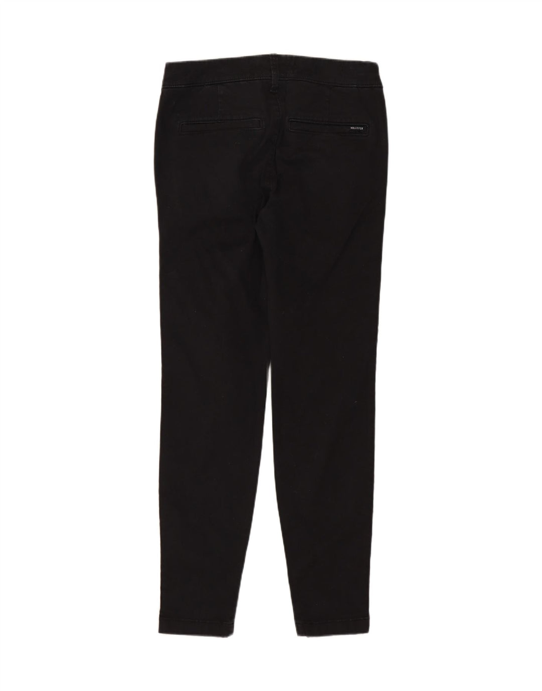 HOLLISTER Pantalones chinos ajustados para mujer W26 L30 Algodón negro