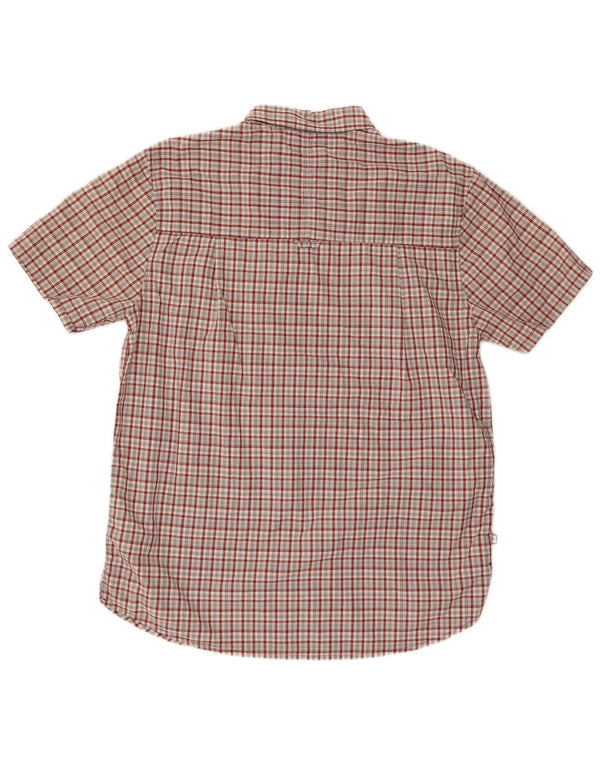 Camisa de manga corta para hombre de Mountain Warehouse Algodón a cuadros rojos grandes