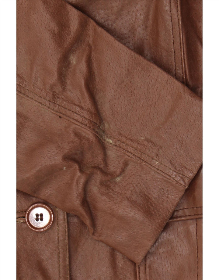 ESTELLE Womens Bomber Jacket IT 44 Medium Brown Vintage Estelle and Second-Hand Estelle from Messina Hembry 