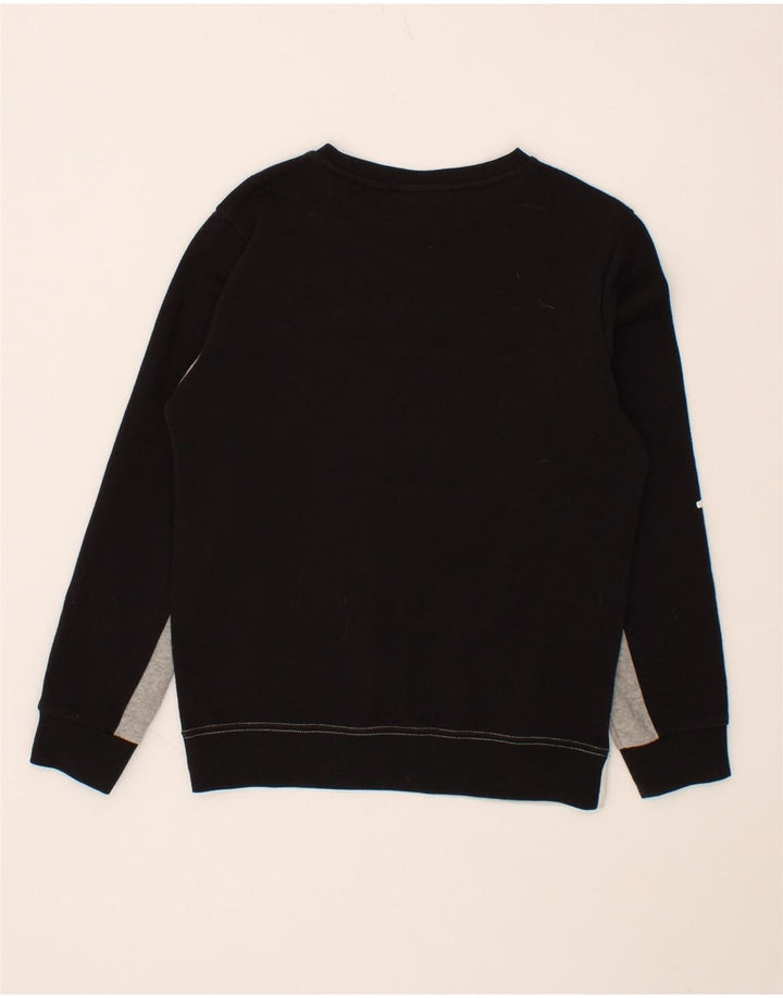 CHAMPION Boys Sweatshirt Jumper 11-12 Years Large  Black Colourblock Vintage Champion and Second-Hand Champion from Messina Hembry 