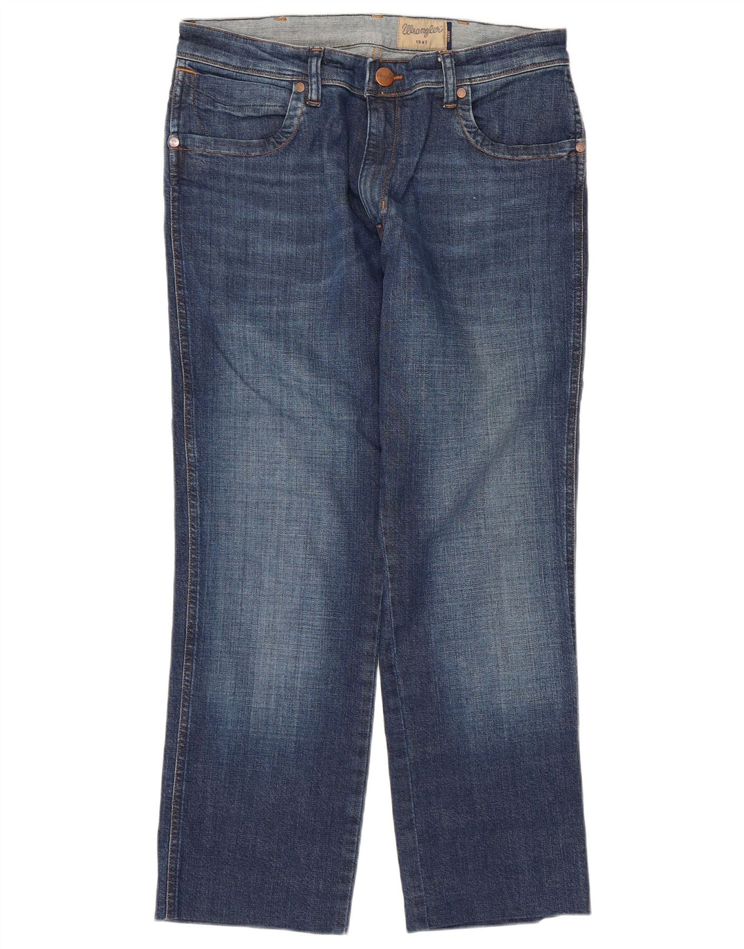 Wrangler Vaqueros rectos elásticos Texas para hombre W34 L27 Algodón azul