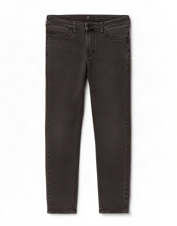 Lee Mens Malone Skinny Jeans W34 L32 Algodón Gris