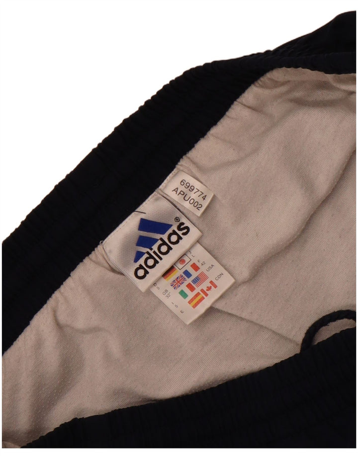 Pantalones cortos deportivos Adidas para hombre Poliéster color block azul marino medio