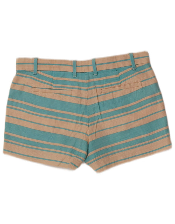 Gap Pantalones cortos chinos para mujer UK 4 XS W28 Algodón a rayas beige