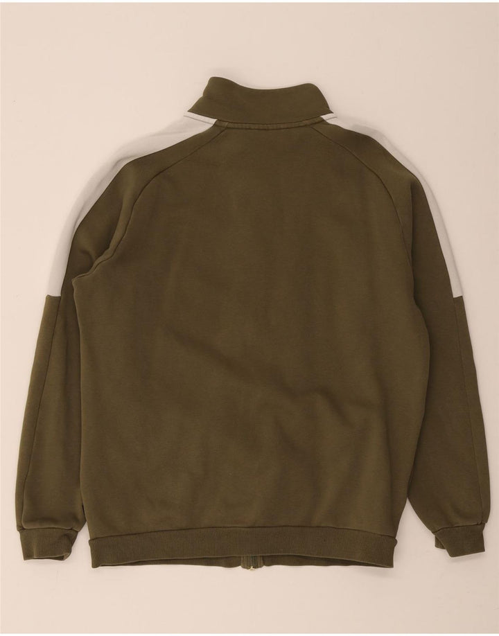 Puma Chaqueta De Chándal Superior De Algodón Caqui Medio Con Bloques De Color |