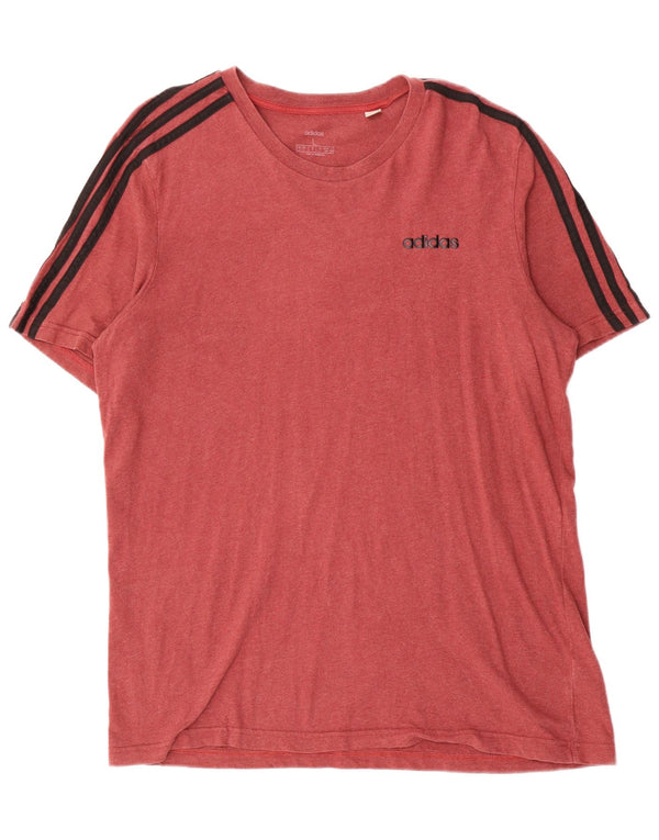 Adidas - Camiseta para hombre, talla grande, color rojo, algodón