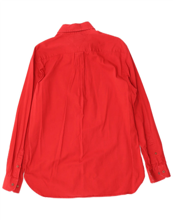 TOMMY HILFIGER Mens Shirt Medium Red Cotton