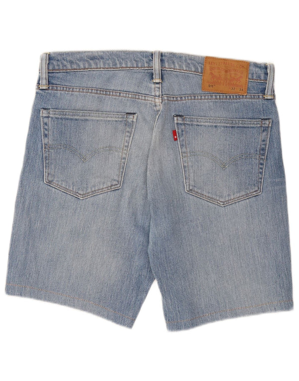 Levi's Mens 511 Shorts De Mezclilla W32 Algodón Azul Medio