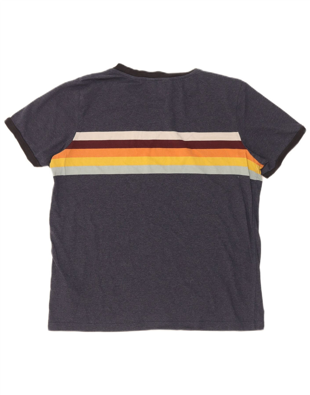 Superdry Camiseta para Hombre Top Medium Azul Marino Colorblock