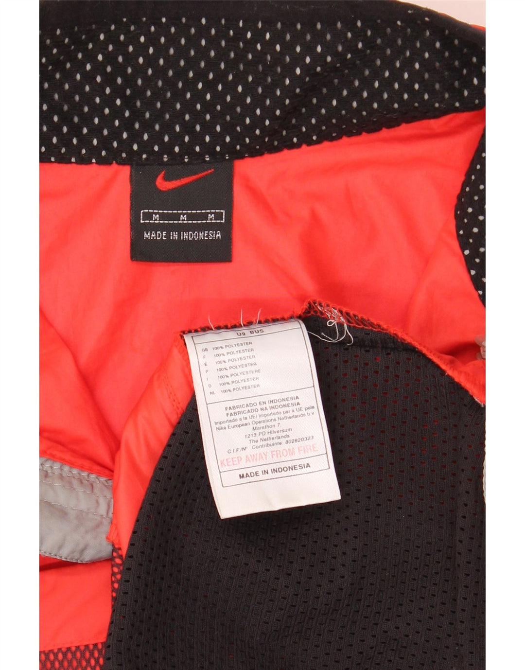 NIKE Chaqueta de chándal sin mangas para hombre, color naranja medio
