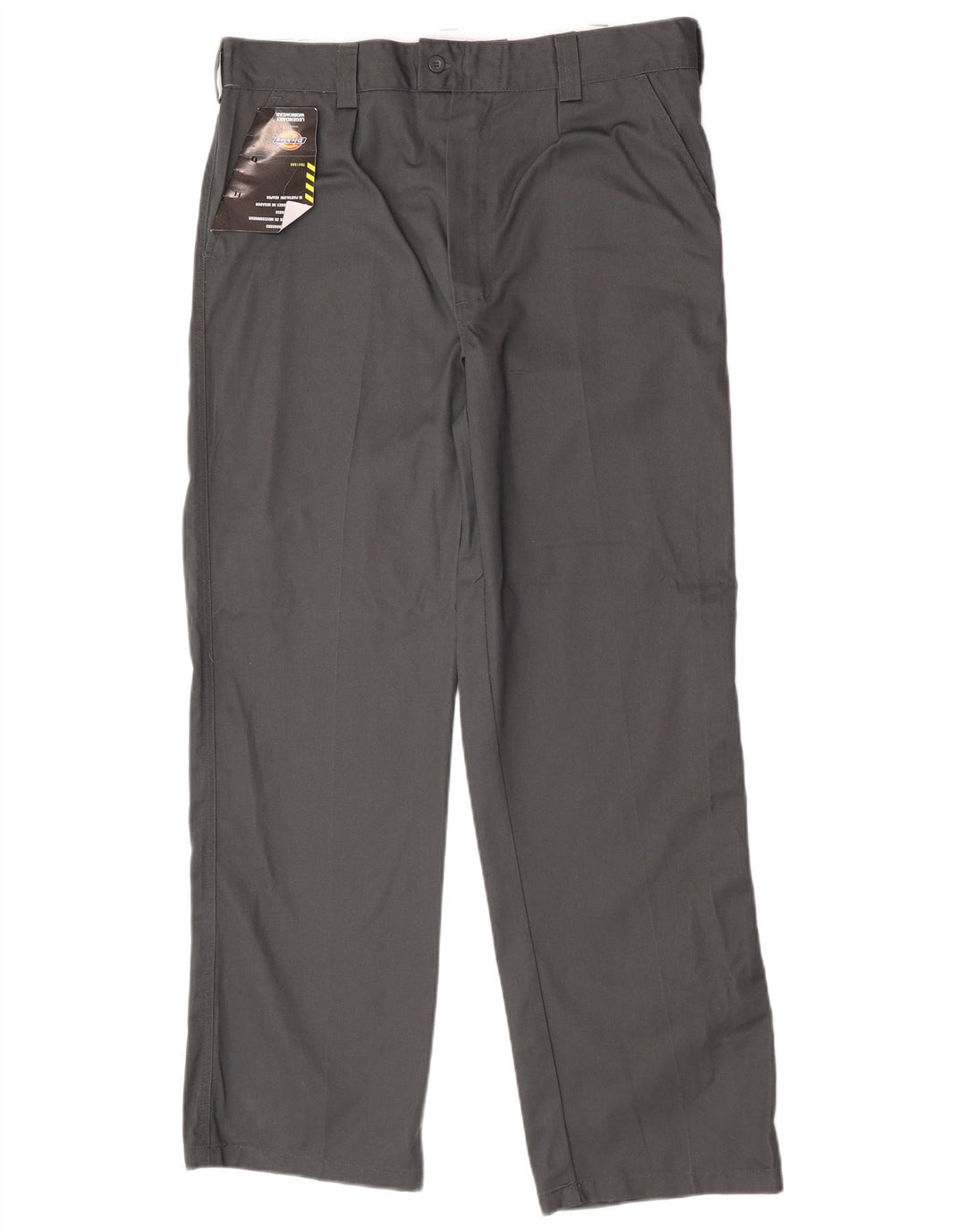 Dickies Pantalón chino recto para hombre W38 L32 Poliéster gris