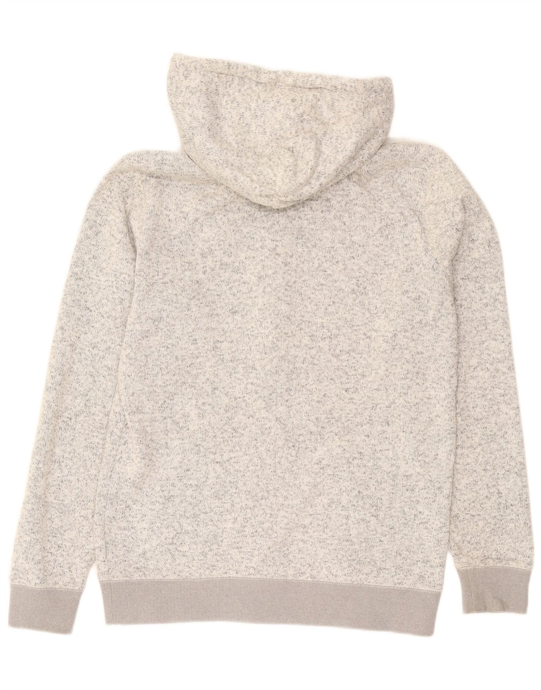 Quiksilver Sudadera con capucha y cremallera para hombre, poliéster moteado gris grande