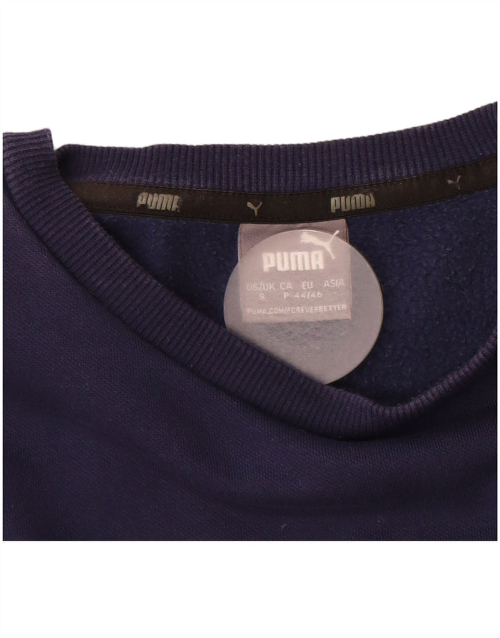 PUMA Sudadera Jumper para Hombre Small Azul Marino Algodón