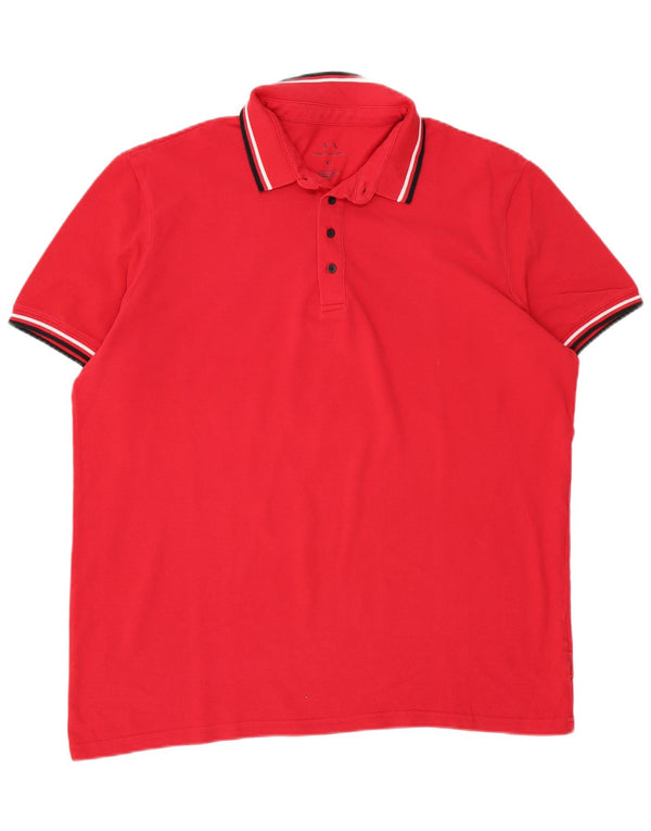 Armani Exchange Polo Hombre XL Algodón Rojo