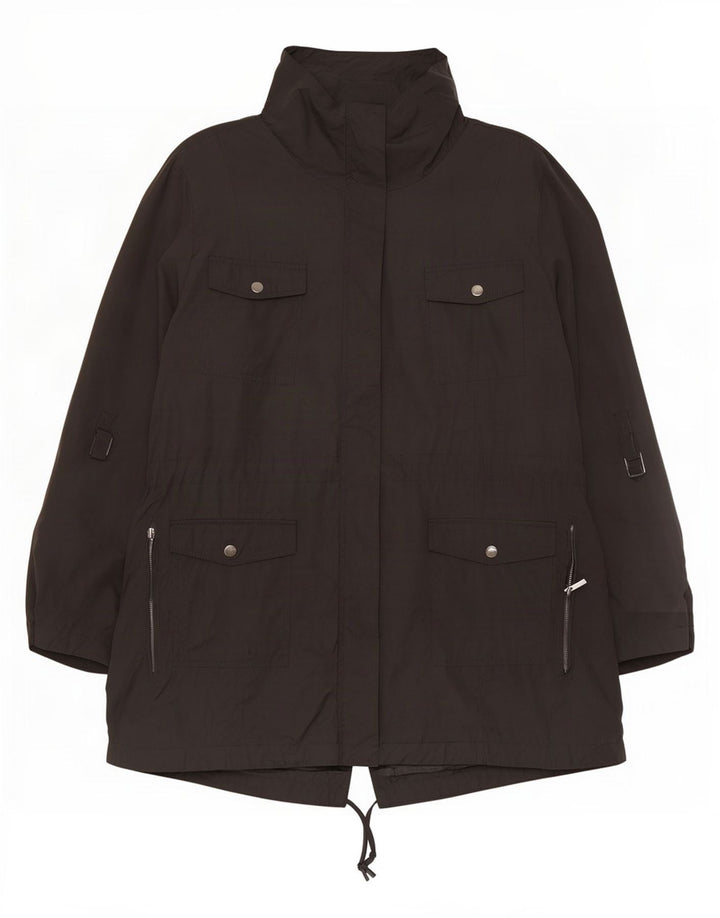 Marks & Spencer Chaqueta Parka Extragrande Autograph para Mujer UK 20 2XL Negro
