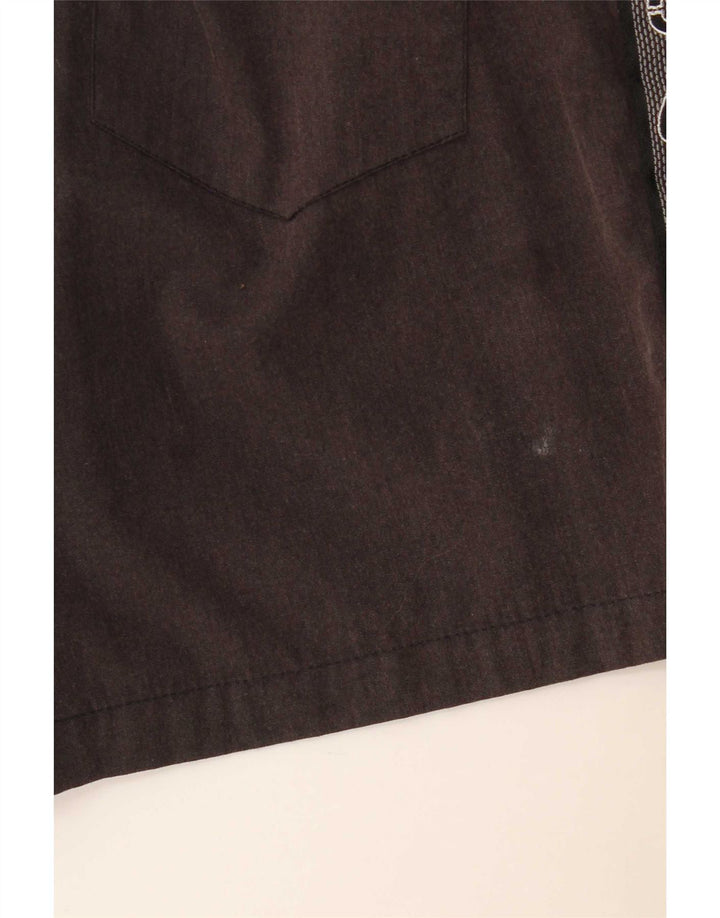 Asics Mens Graphic Swim Shorts Pequeño Negro