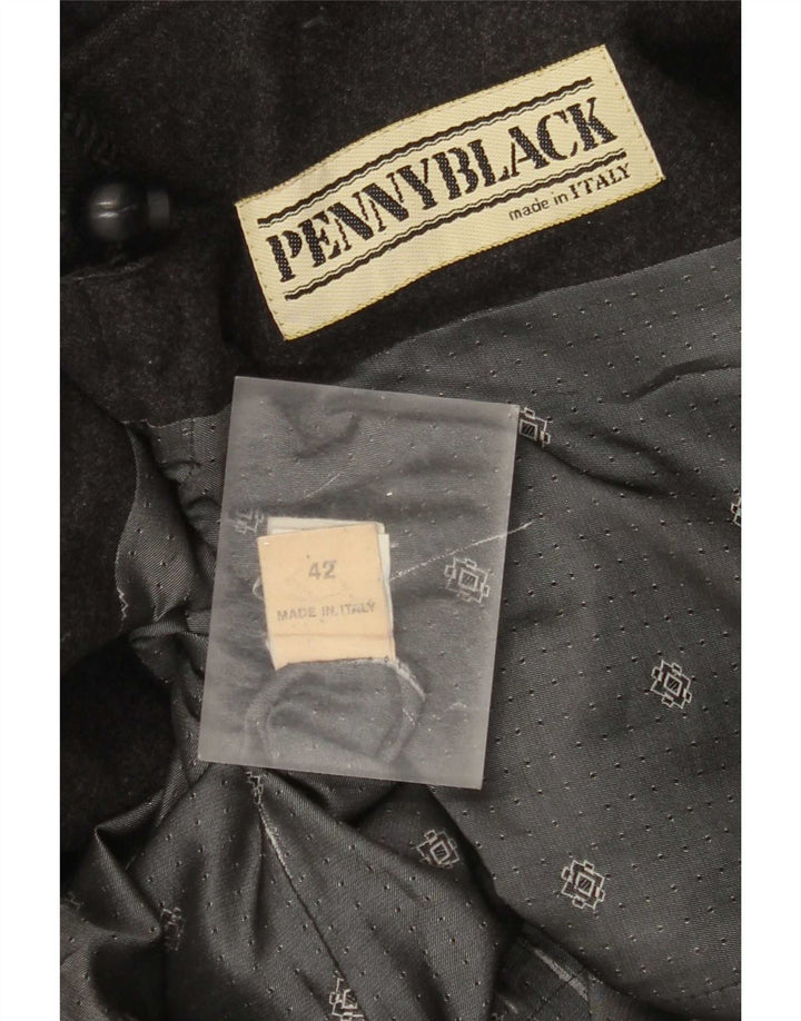 Chaqueta tipo blazer de 3 botones para mujer Penny Black IT 42 Lana gris medio