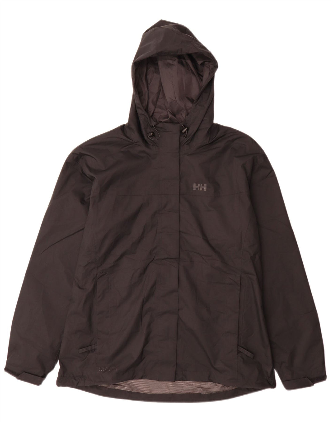 Helly Hansen Chaqueta impermeable con capucha para mujer UK 40 XL Poliéster negro