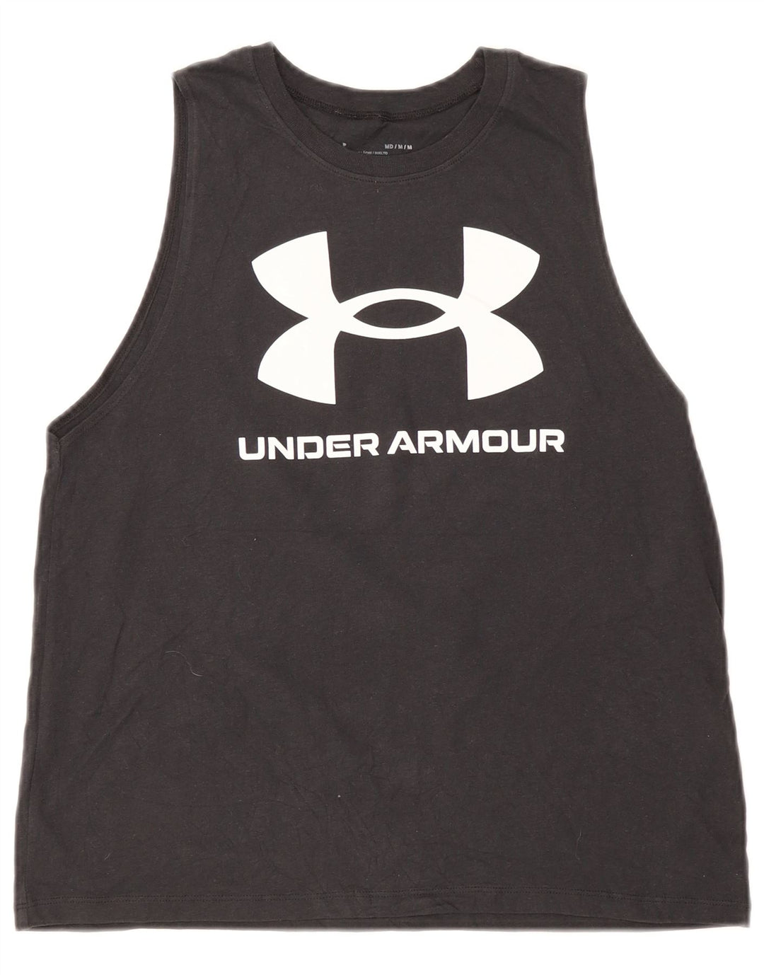 Under Armour Camiseta sin mangas gráfica para mujer Reino Unido 12 Algodón negro mediano