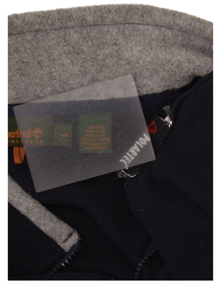 Timberland Chaqueta polar Polartec para hombre Reino Unido 40 Grande Poliéster azul marino