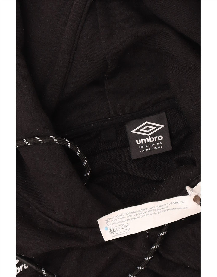 Umbro Hombre Sudadera con Capucha Jumper Medium Negro Algodón