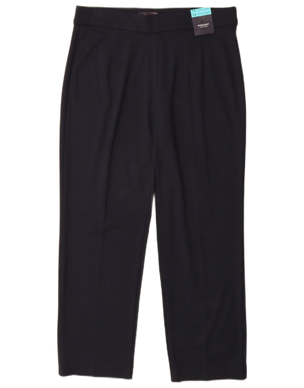 Marks & Spencer Pantalones Casuales para Mujer UK 40 Large W32 L29 Azul Marino