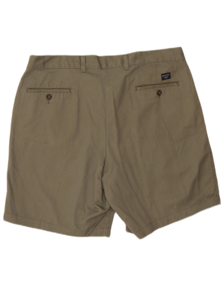 Dockers Mens Stain Defender Chino Shorts W38 XL Caqui