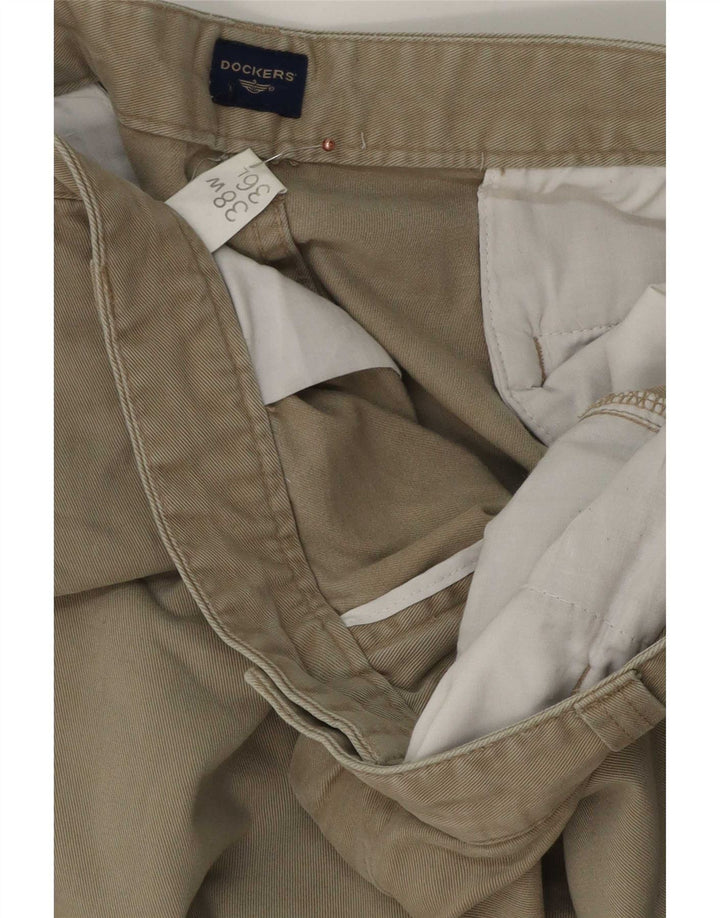 Dockers Pantalón chino con pinzas para hombre W38 L36 Caqui